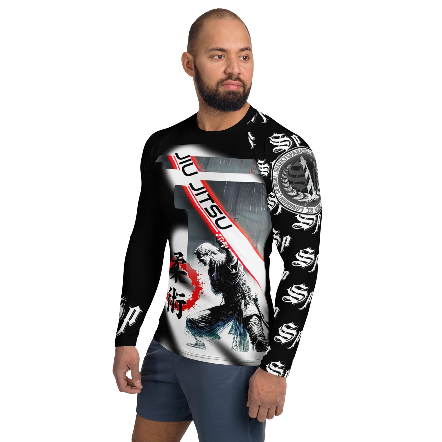 Men's Rash Guard - Power up BJJ