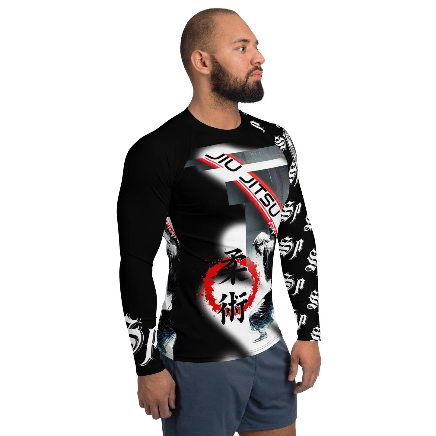 Men's Rash Guard - Power up BJJ